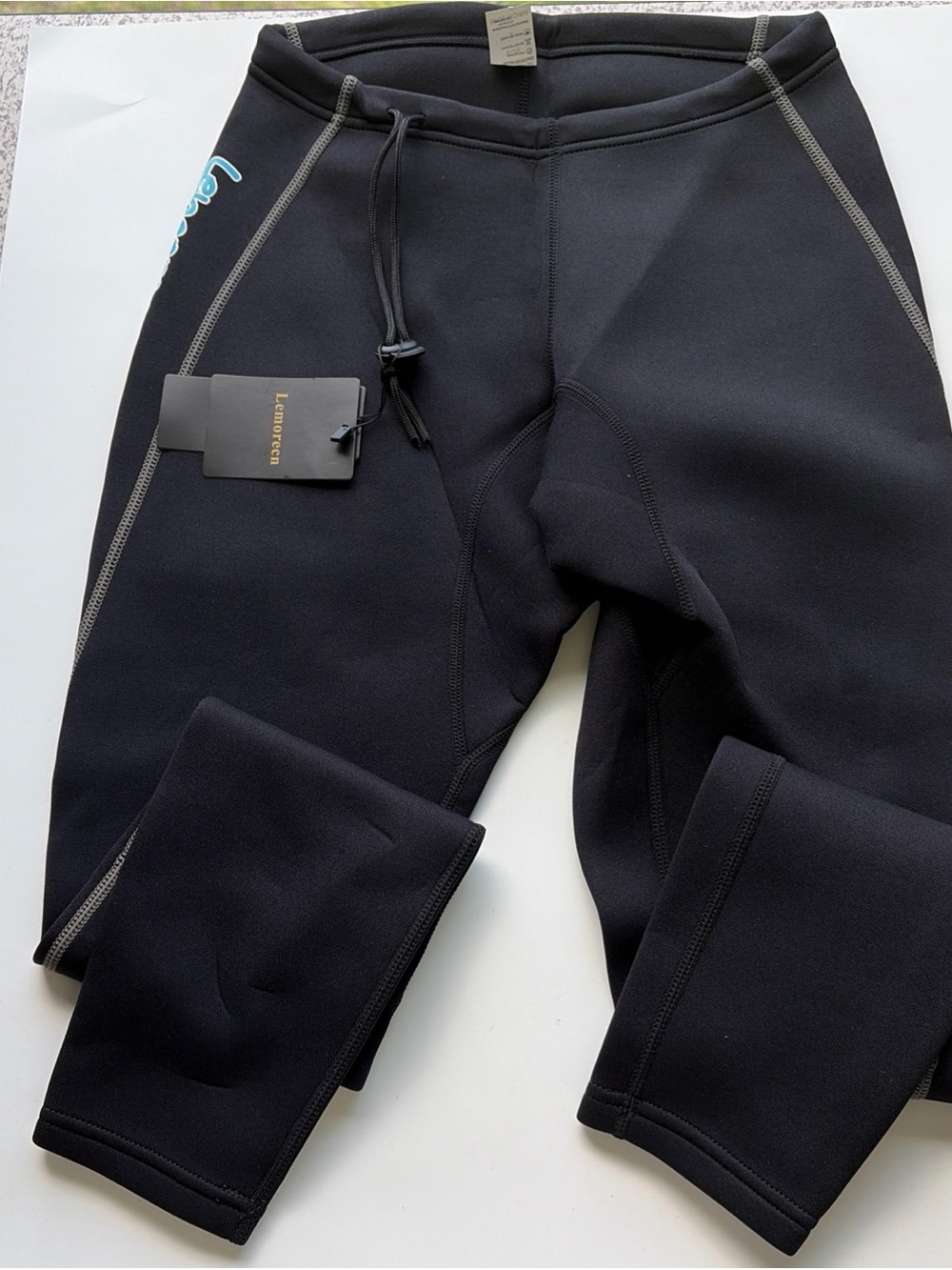 Lemorecn NEW Neoprene Wet Suit Pants Unisex Small 12" Waist 27" Inseam Black